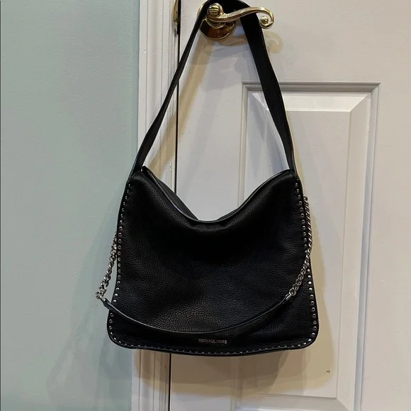 Michael Kors large black studded hobo bag - Picture 2 of 10